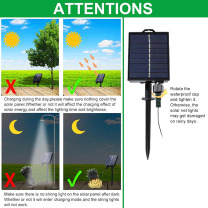 YAOZHOU Minimalist Solar Net Lights – Unfold-and-Go Mesh Design Eliminating Tangled String Storage Clutter
