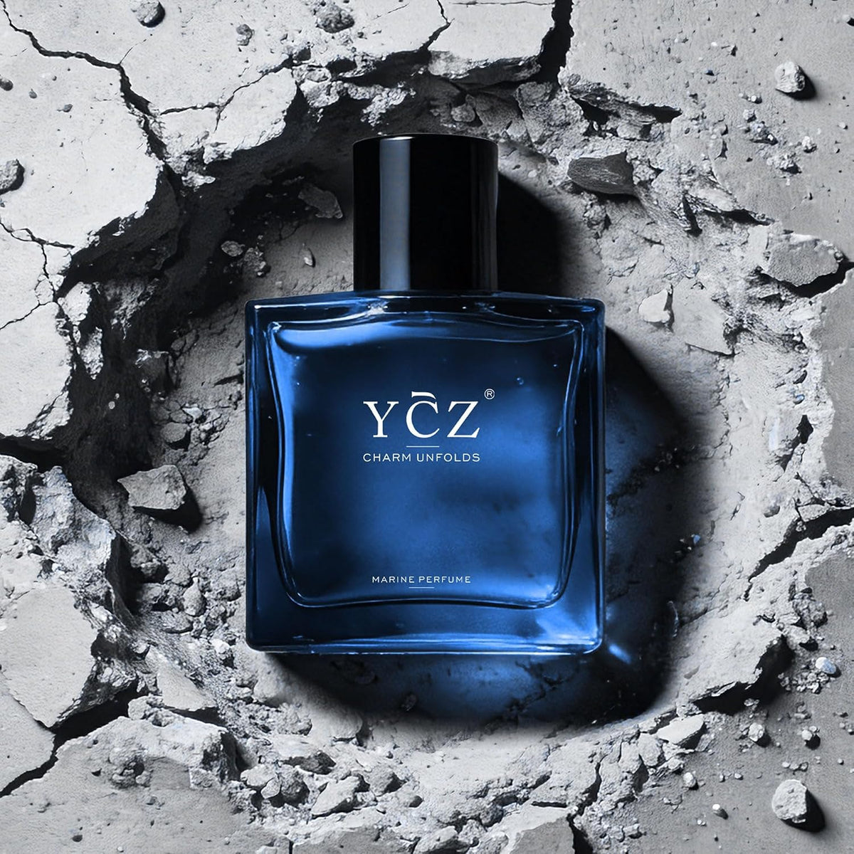 Ycz Midnight Marine Eau de Parfum – Pure and Simple Masculine Scent, 1.7 Fl Oz Everyday Cologne