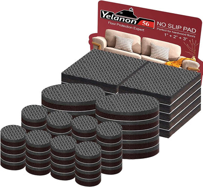Yelanon Self Adhesive Furniture Grippers – Kid-Safe Pads That Stop Beds, Chairs and Tables From Sliding