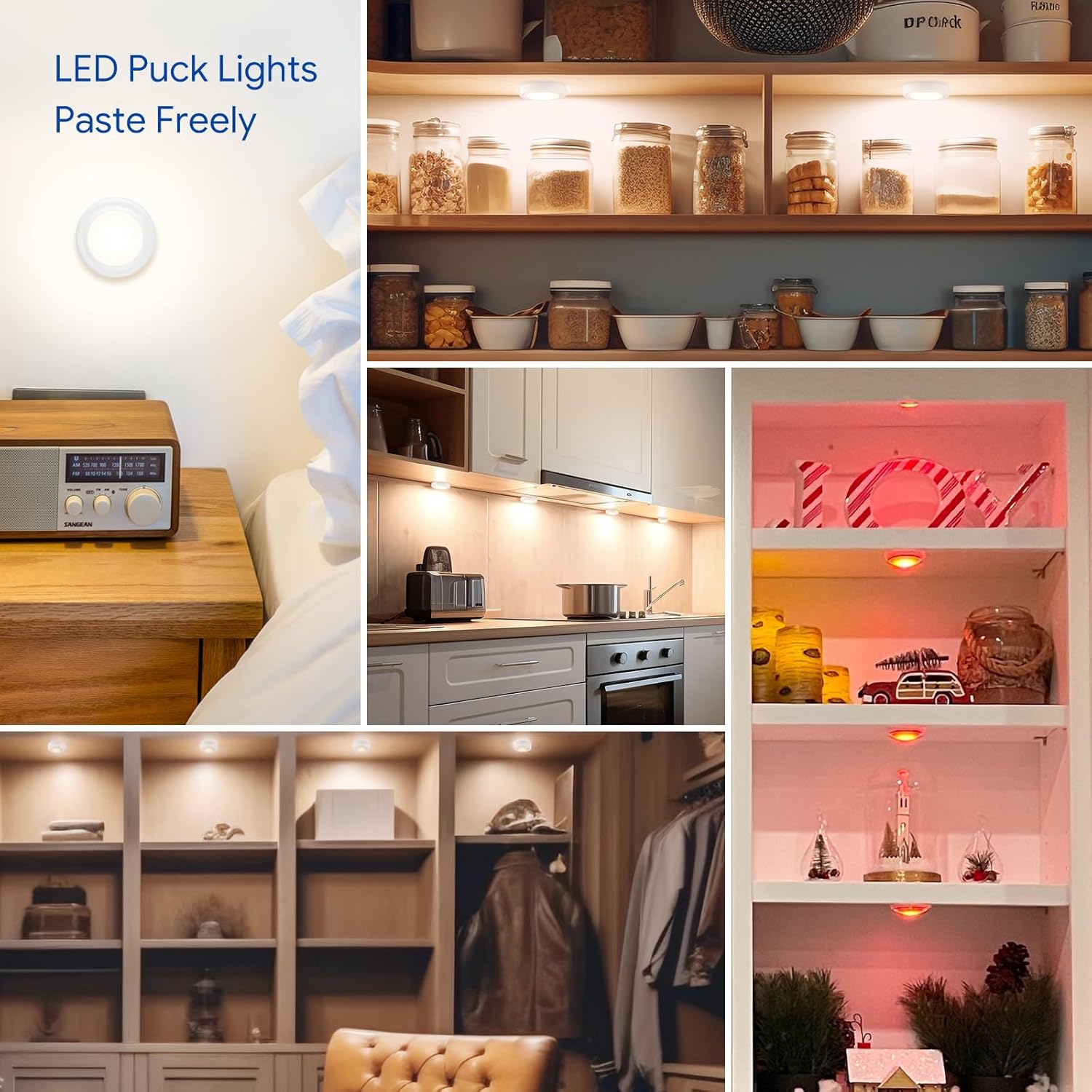 Yiliaw Battery Puck Lights – Smoke-Free Accent Lighting for Nurseries and Senior Bedrooms, Cool to the Touch