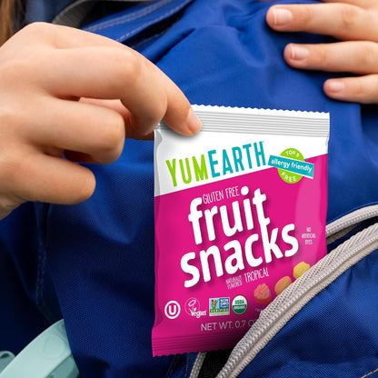 YumEarth Non GMO Tropical Fruit Snacks – Wholesome Snack for Wellness Focused Homes
