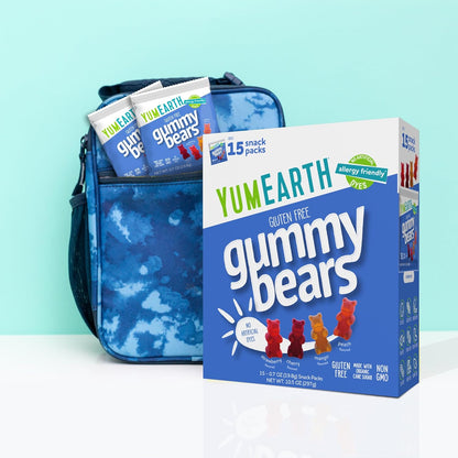 YumEarth Organic Gummy Bears – Daycare Safe Allergy Friendly Candy, No Artificial Dyes