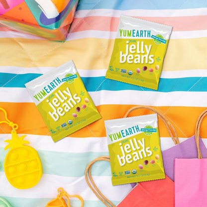 YumEarth Organic Jelly Beans – USDA Organic Vegan Candy for Office Desk Drawers, Gym Bags, and Road Trip Snacking