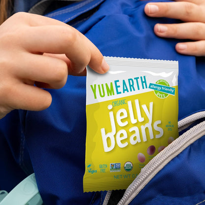 YumEarth Organic Jelly Beans – USDA Organic Vegan Candy for Office Desk Drawers, Gym Bags, and Road Trip Snacking
