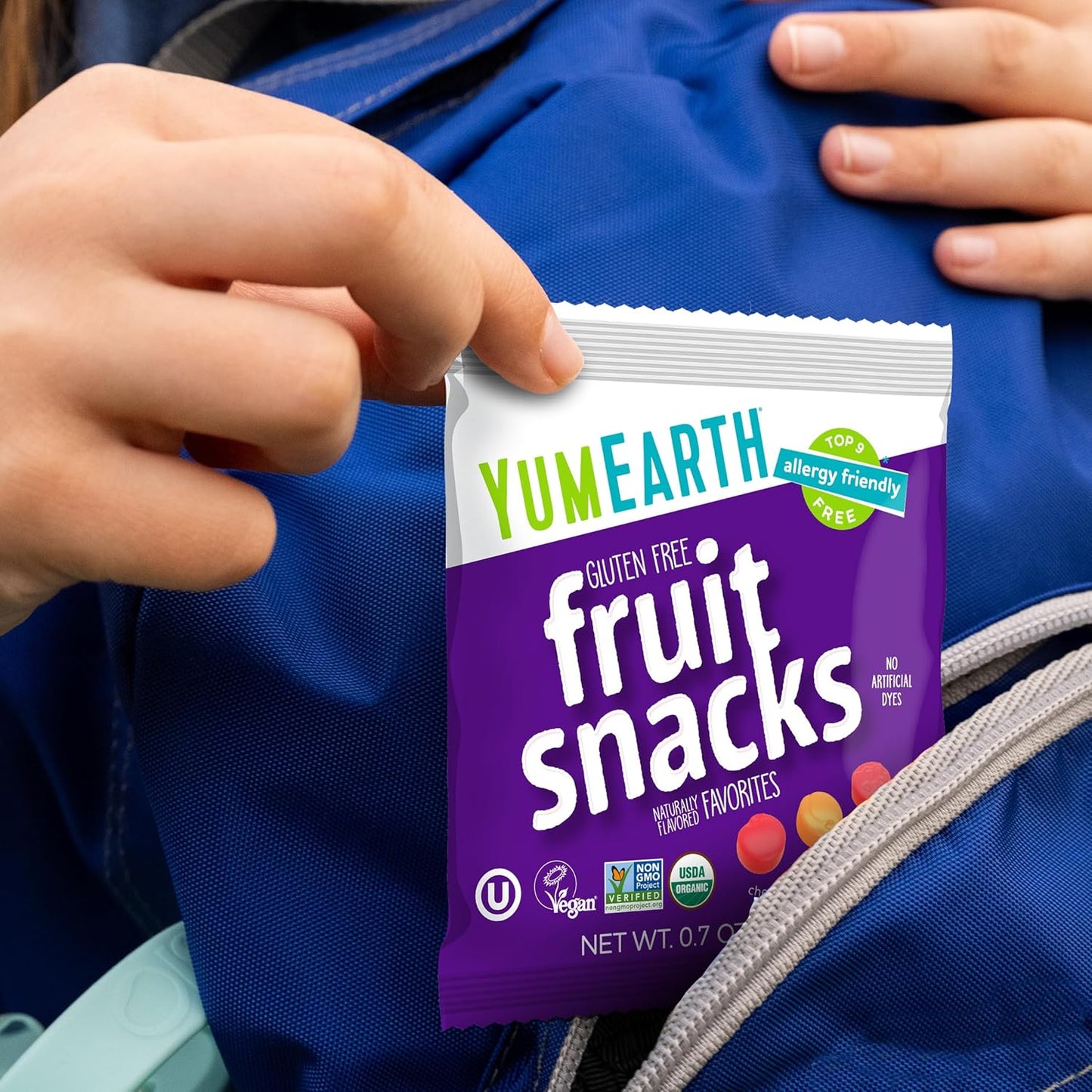 YumEarth Vegan Gummy Snacks – Travel Tote and Road Trip Companion for Clean Eating On the Go