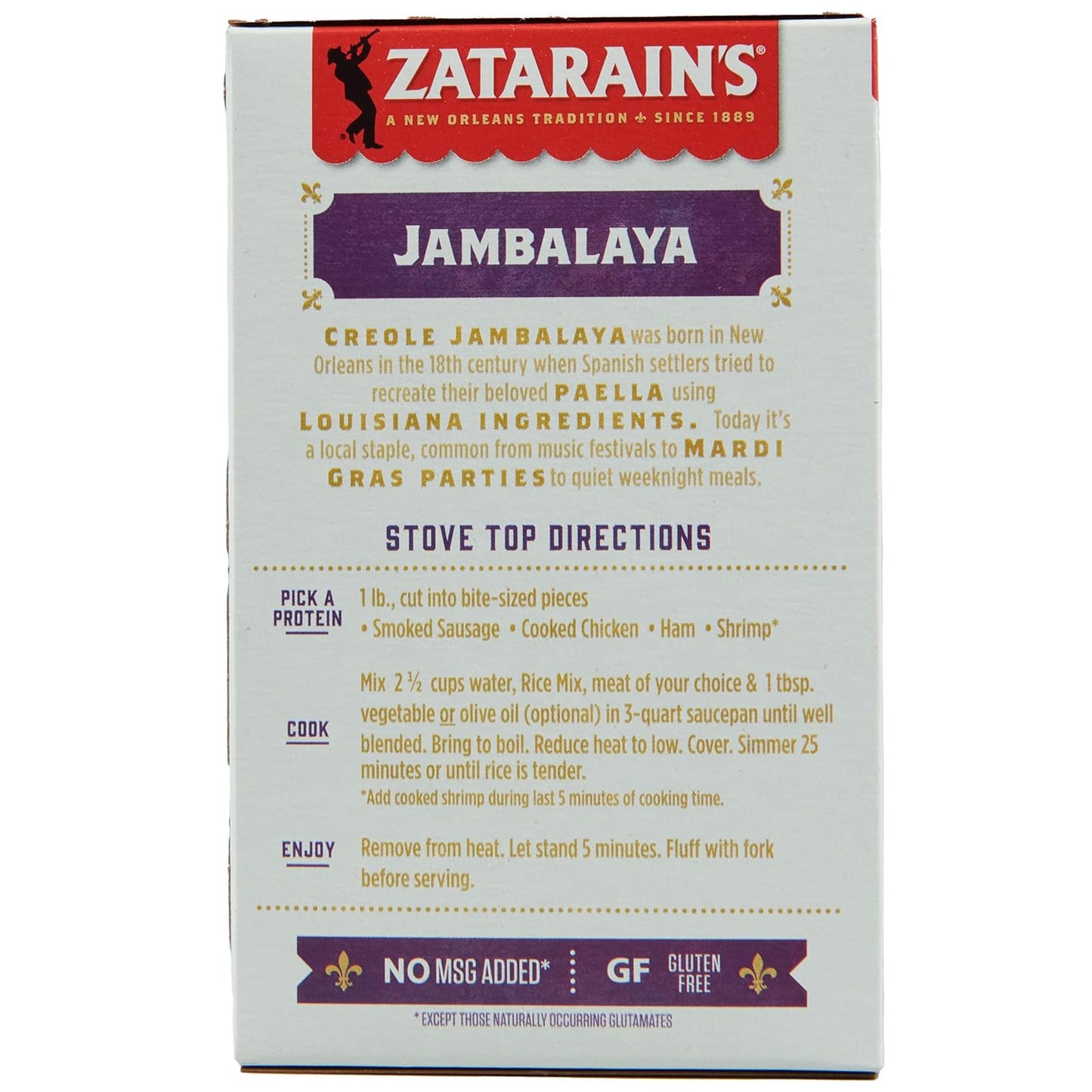 Zatarain's Jambalaya 8 oz – Practical Housewarming Gift for New Home Cooks and Apartment Setters