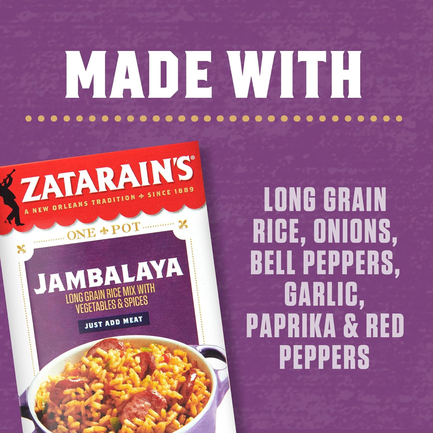 Zatarain's Jambalaya 8 oz – Practical Housewarming Gift for New Home Cooks and Apartment Setters