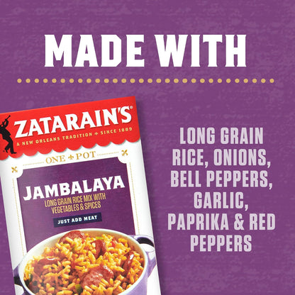 Zatarain's Jambalaya 8 oz – Practical Housewarming Gift for New Home Cooks and Apartment Setters