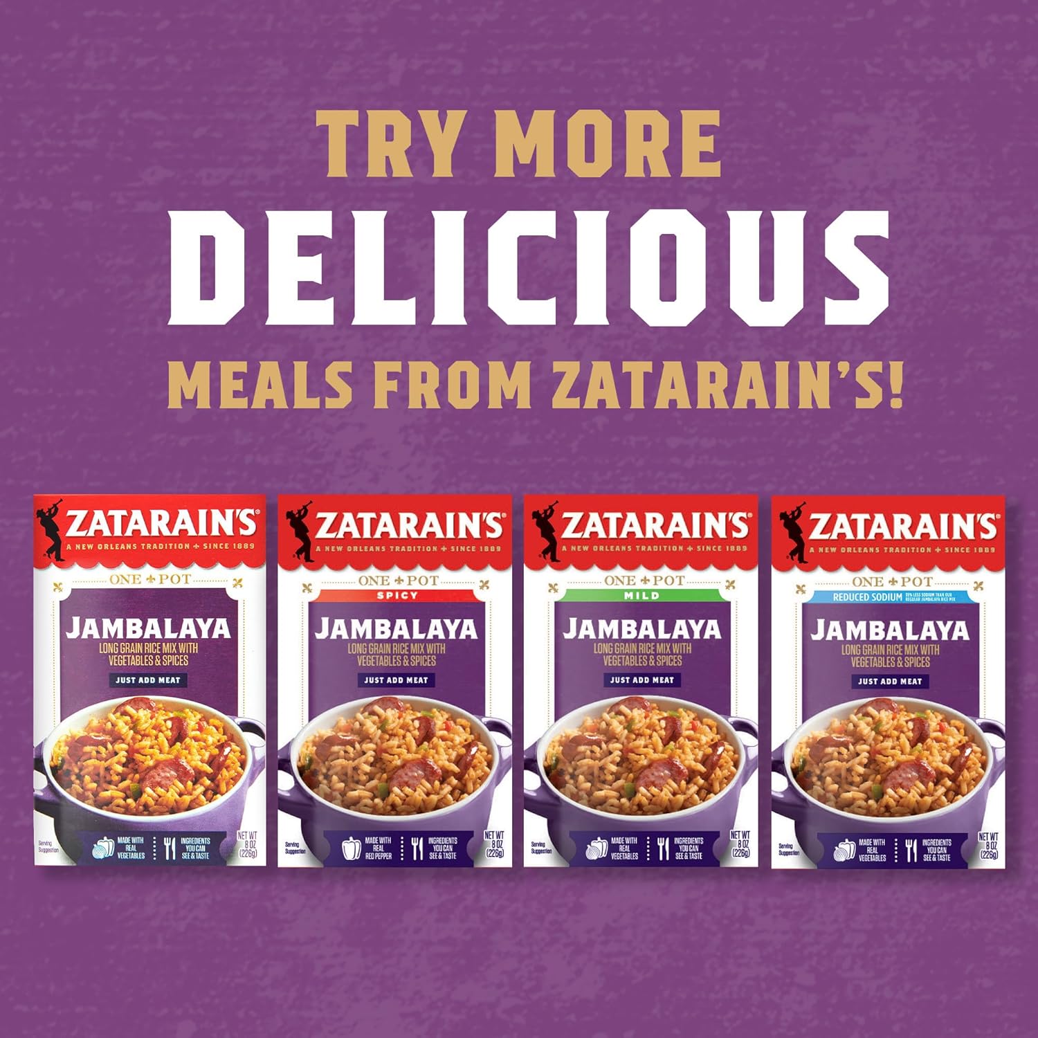 Zatarain's Jambalaya 8 oz – Practical Housewarming Gift for New Home Cooks and Apartment Setters