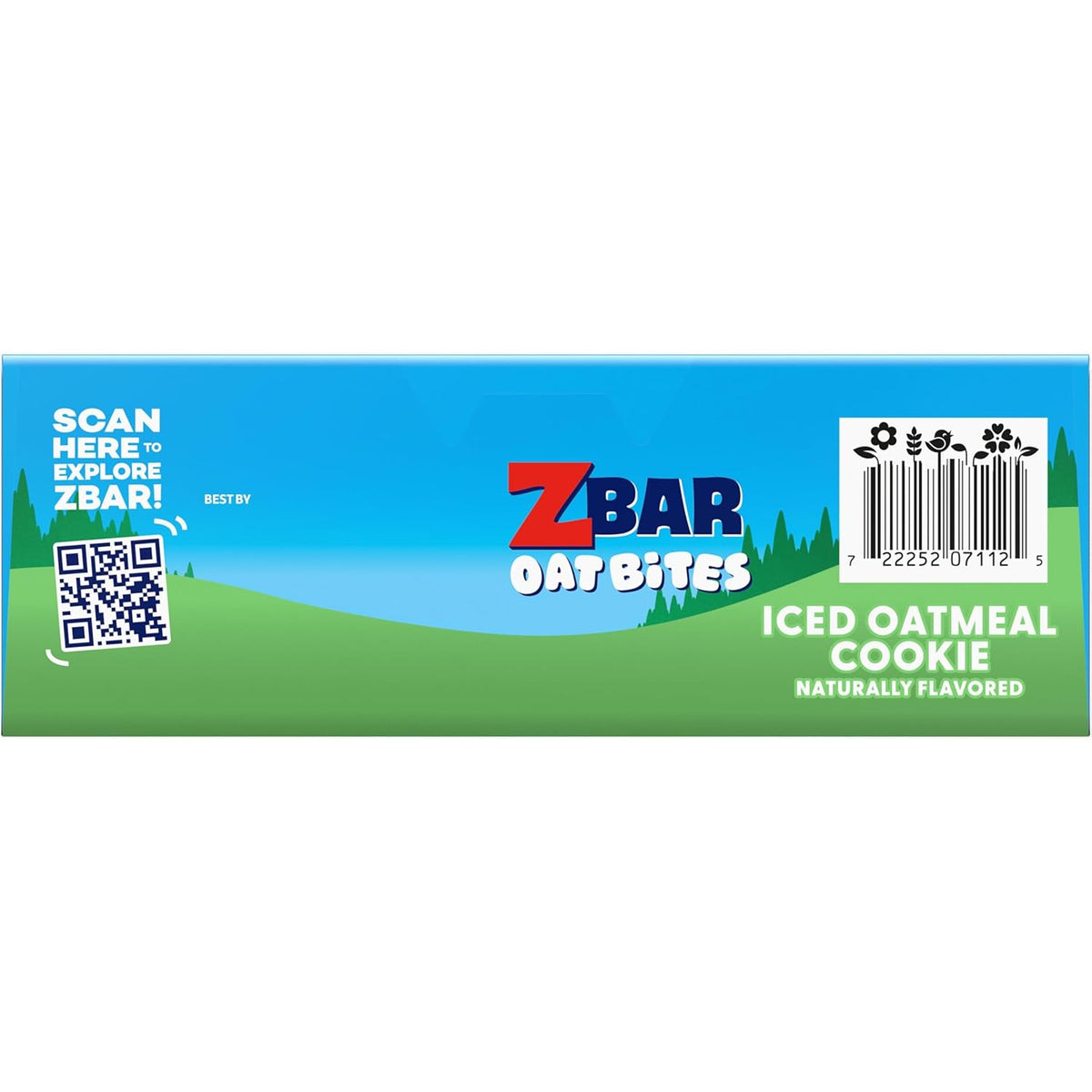 Zbar Oat Bites - Iced Oatmeal Cookie - Holiday Stocking Stuffer Snack Box for Health-Conscious Families - USDA Organic