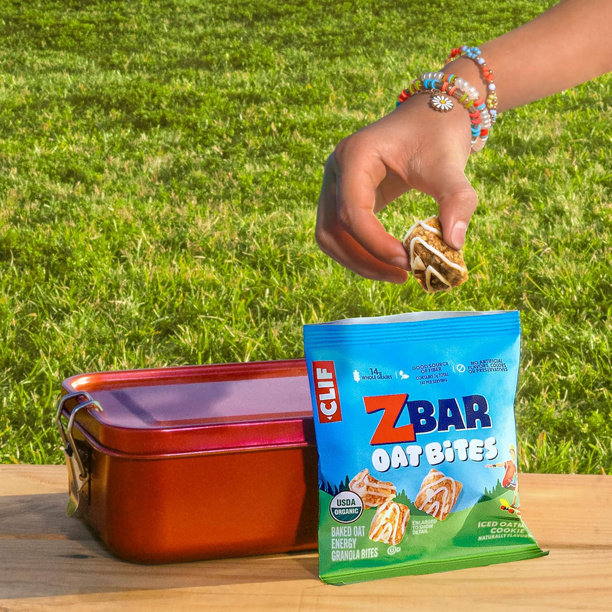 Zbar Oat Bites - Iced Oatmeal Cookie - Holiday Stocking Stuffer Snack Box for Health-Conscious Families - USDA Organic