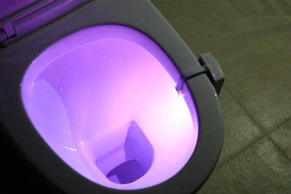 ZEZHOU Motion Sensor Toilet Light – Stylish Bathroom Accent Light for Powder Room, Color Changing Nightlight for Houseguests