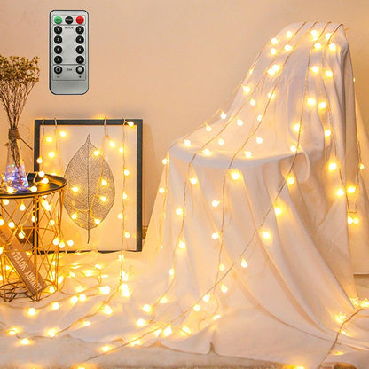 ZIMINGU Globe String Lights – Birthday Gift for Her, Romantic Warm White LED Fairy Lights for Bedroom and Holiday Gifting