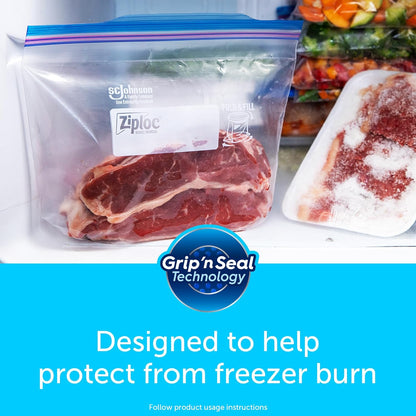 Ziploc Gallon Freezer Bags – Sous Vide Sealing and Freezer Storage for Healthy Home Cooking