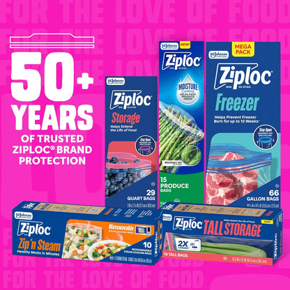 Ziploc Tall Food Storage Bags – Self-Care Pantry Upgrade for Celery, Bread Loaves and Weekly Grocery Rituals