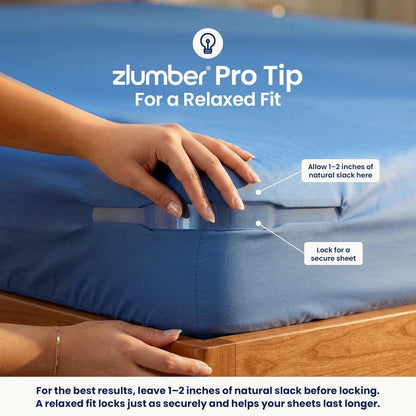 ZlumberLock Corner Sheet Keepers – Cozy Guest Bedroom Essentials, Low-Profile Design Keeps Linens Smooth and Uncluttered