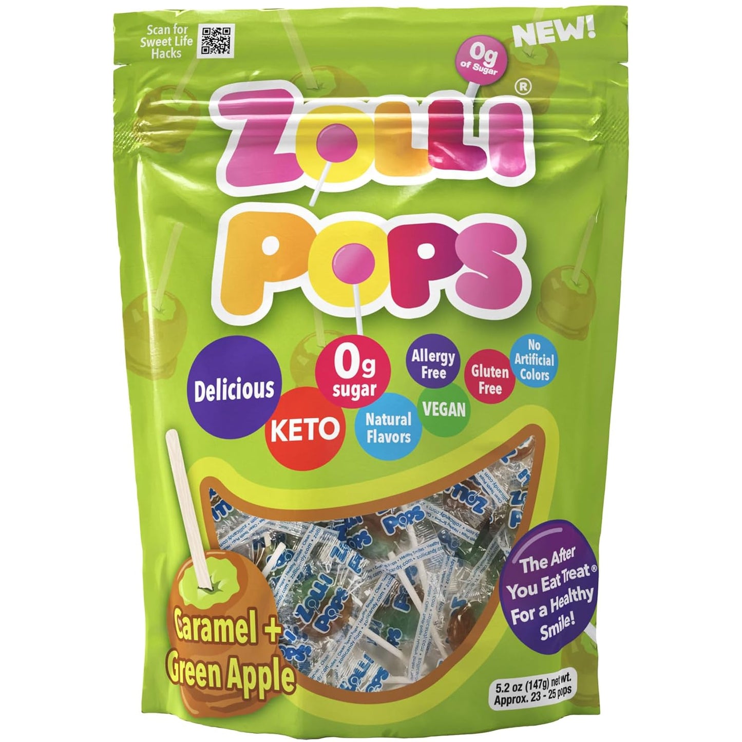 Zollipops Dentist-Approved Cavity-Fighting Lollipops – Xylitol Candy That Actively Protects Teeth in Kids and Adults