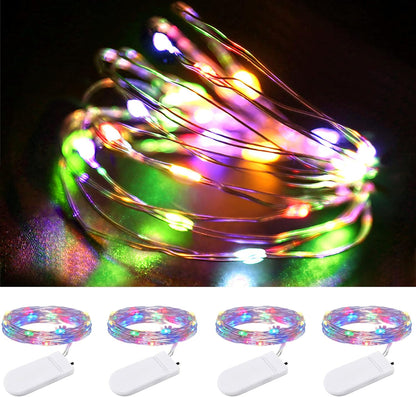 ZPH 3V Low Voltage LED String Lights – Cool to Touch Fairy Lights Safe for Kids and Pets, 4 Pack